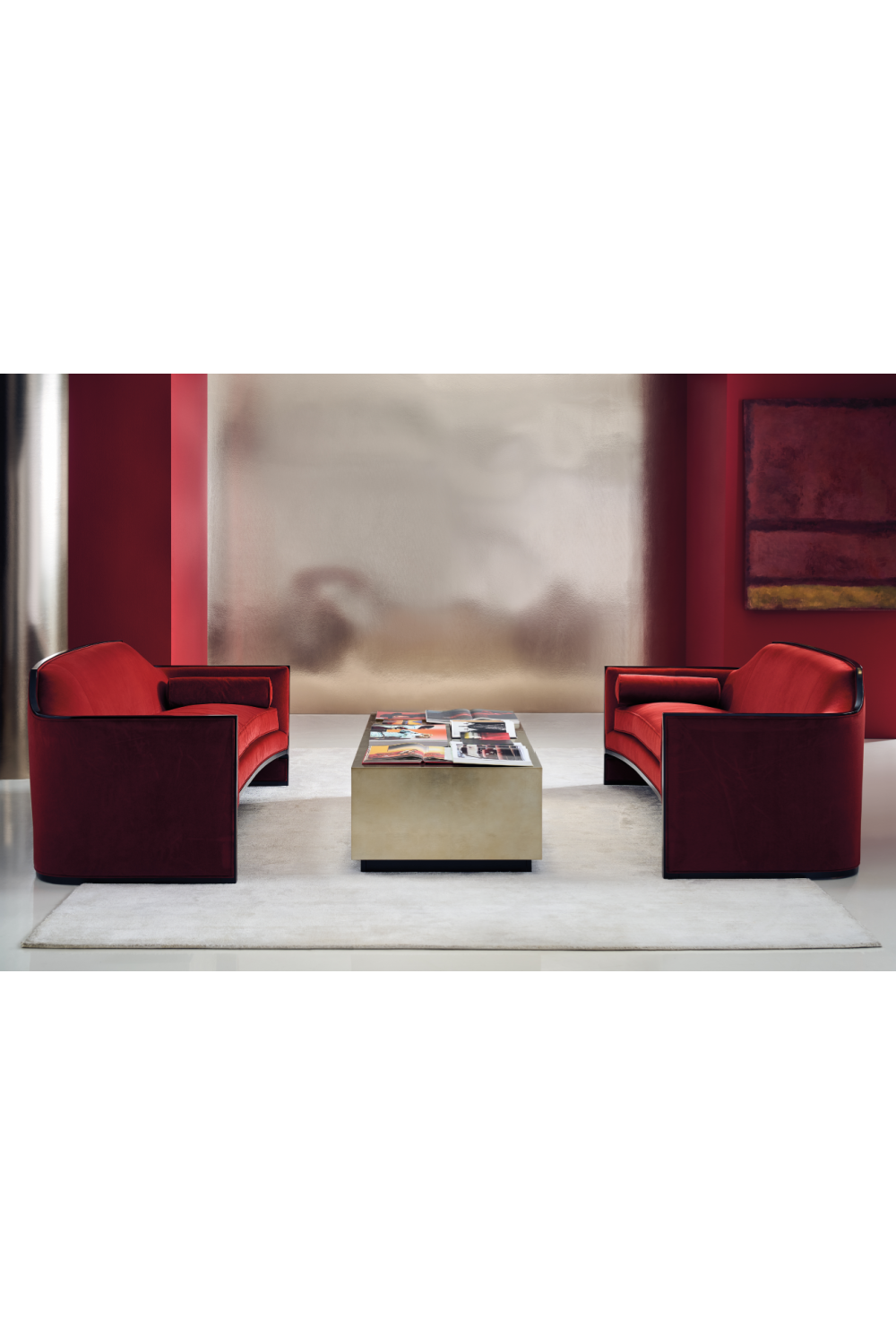 Rectangular Taupe Coffee Table | Caracole Cocktail Couture | Caracole.eu.com