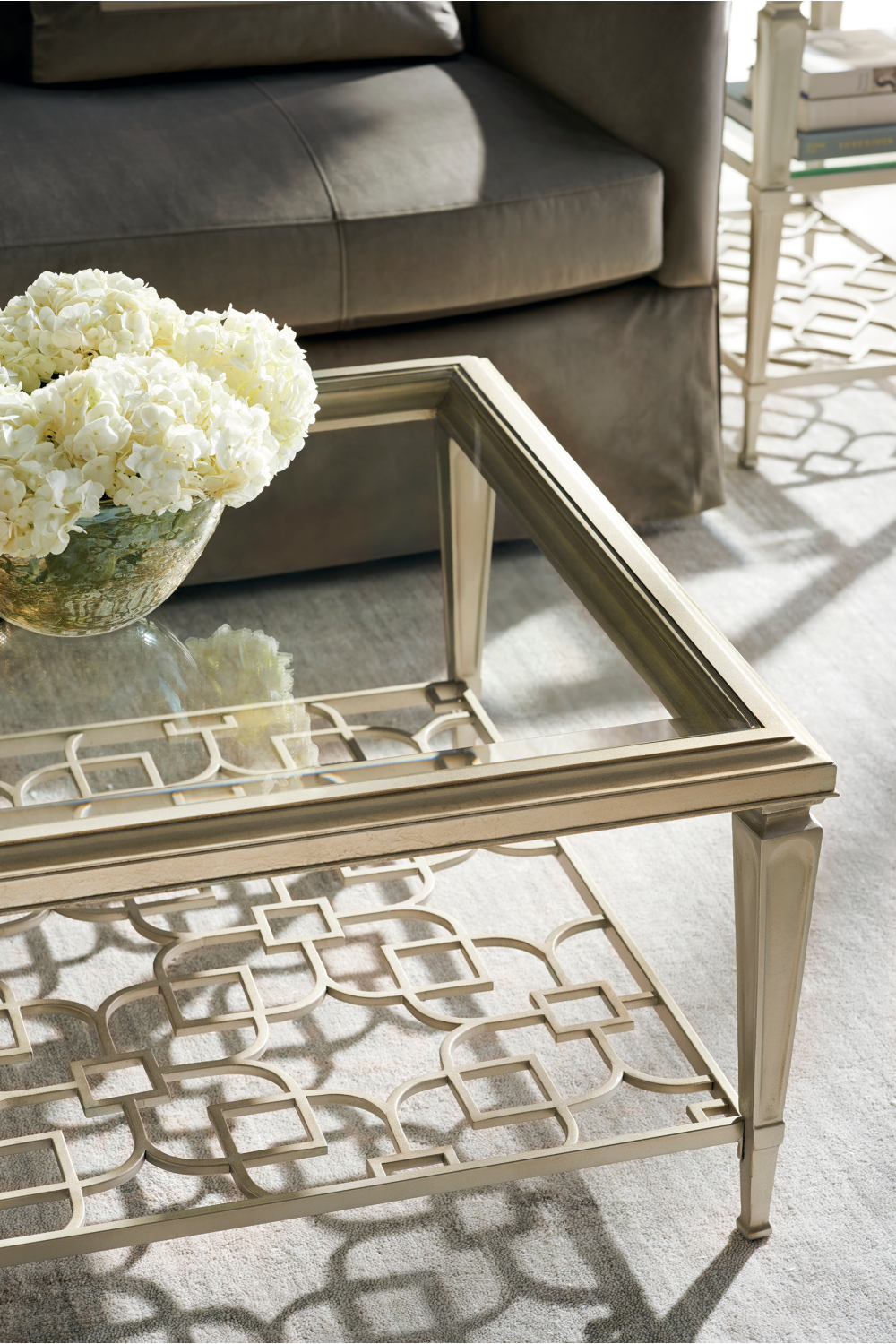 Trellis Patterned Coffee Table | Caracole Sociables | Caracole.eu.com