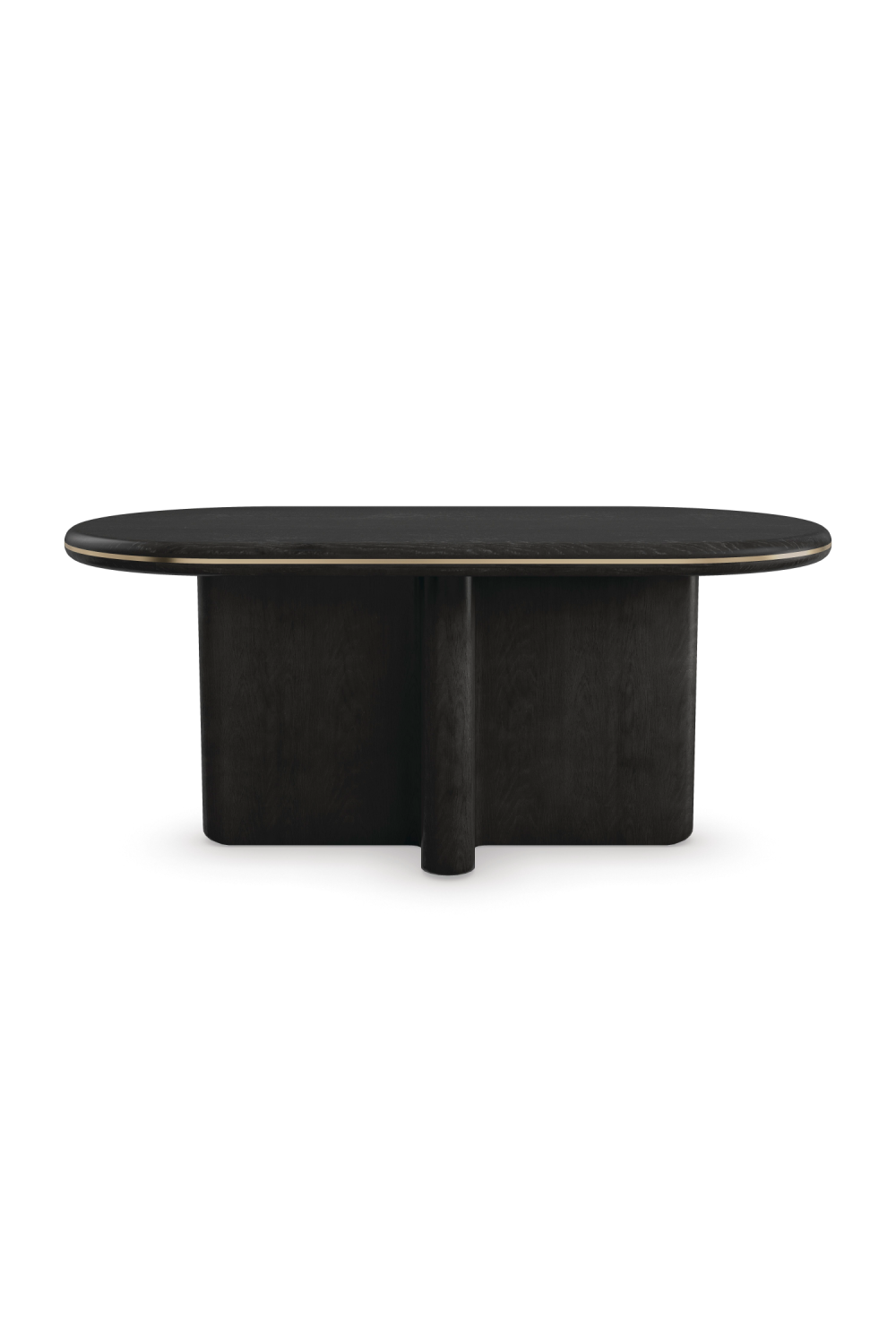Oval Black Dining Table | Caracole Monty | Caracole.eu.com