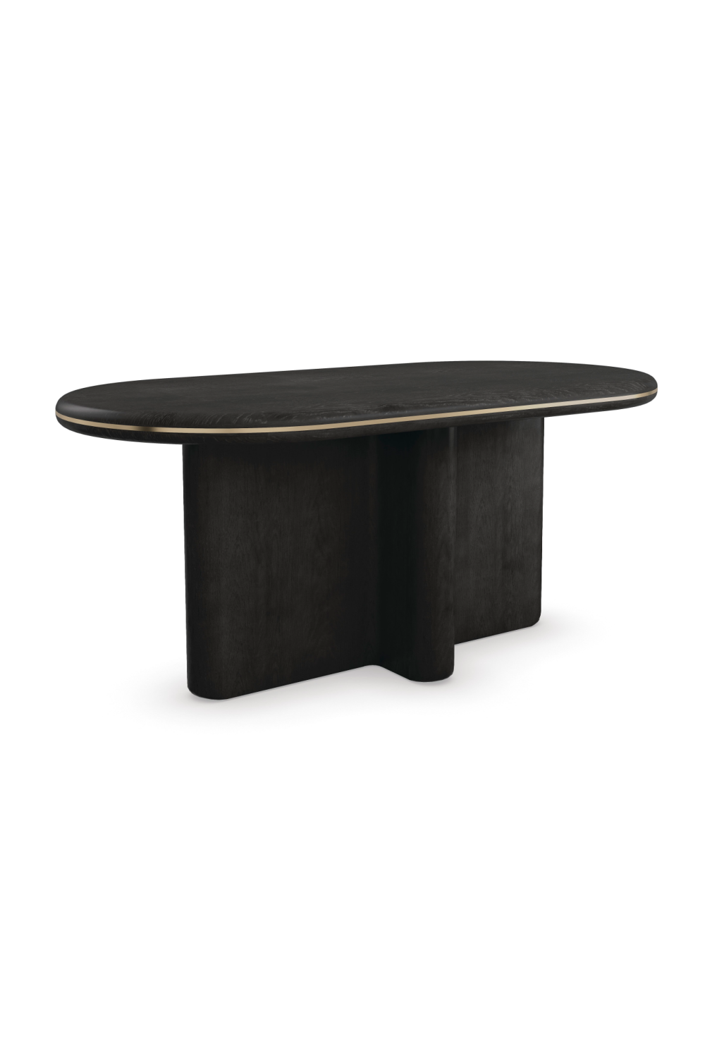 Oval Black Dining Table | Caracole Monty | Caracole.eu.com