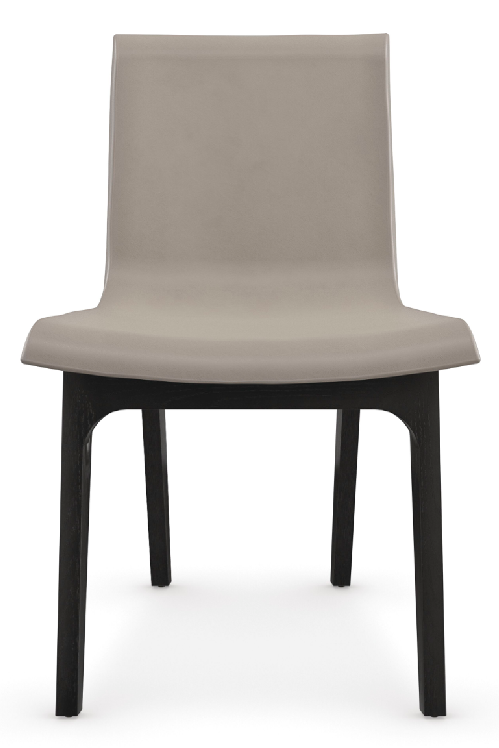 Taupe Leather Dining Chair | Caracole Starr | Caracole.eu.com