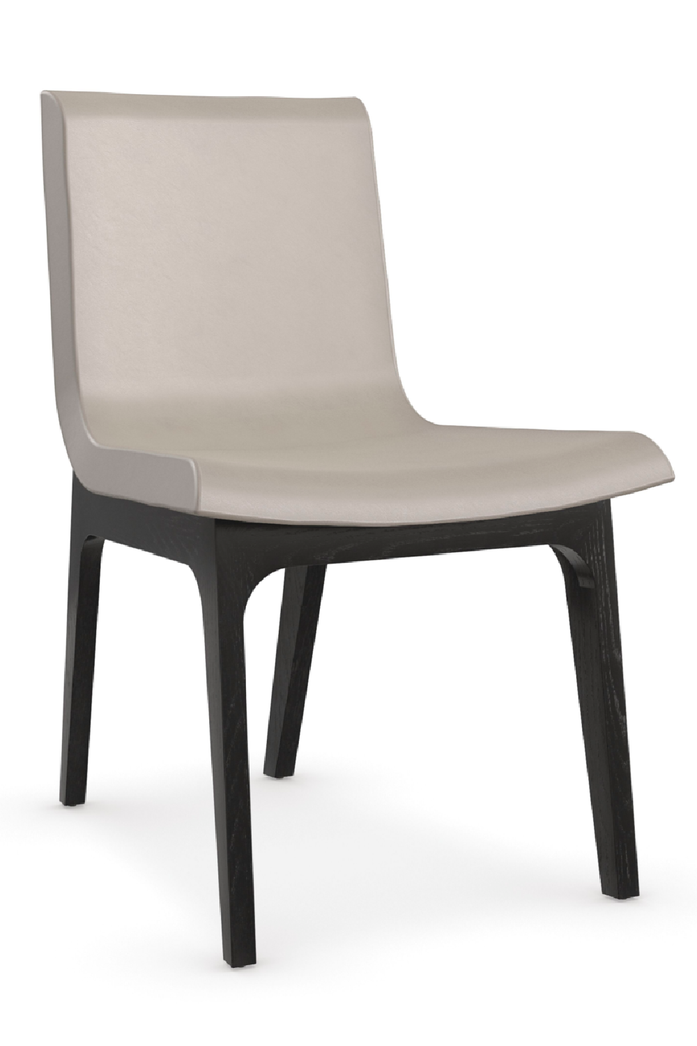 Taupe Leather Dining Chair | Caracole Starr | Caracole.eu.com