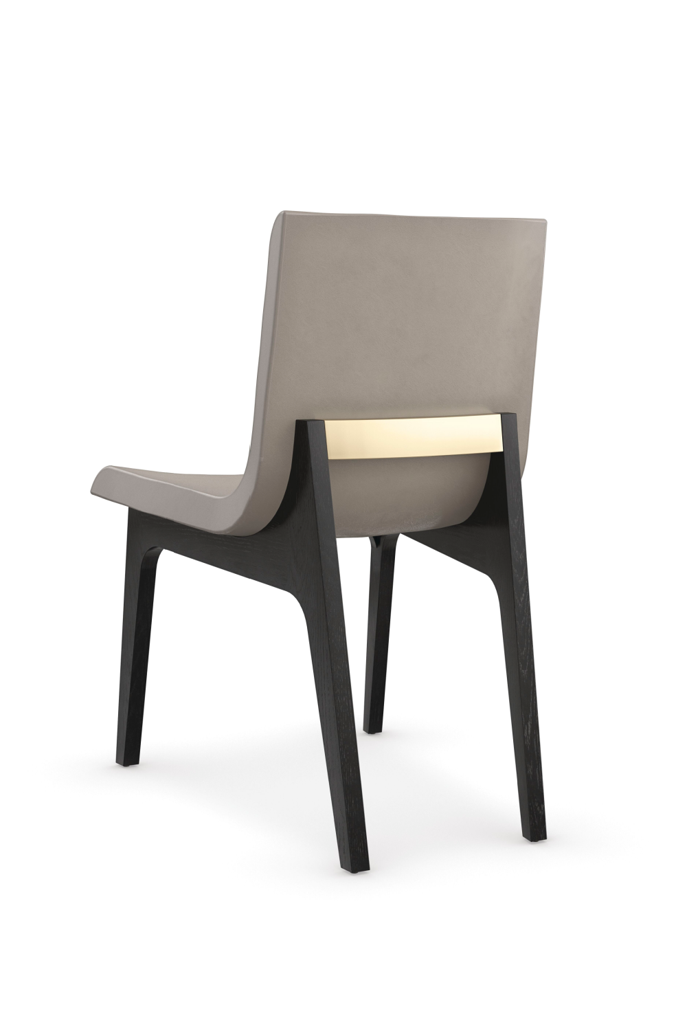 Taupe Leather Dining Chair | Caracole Starr | Caracole.eu.com