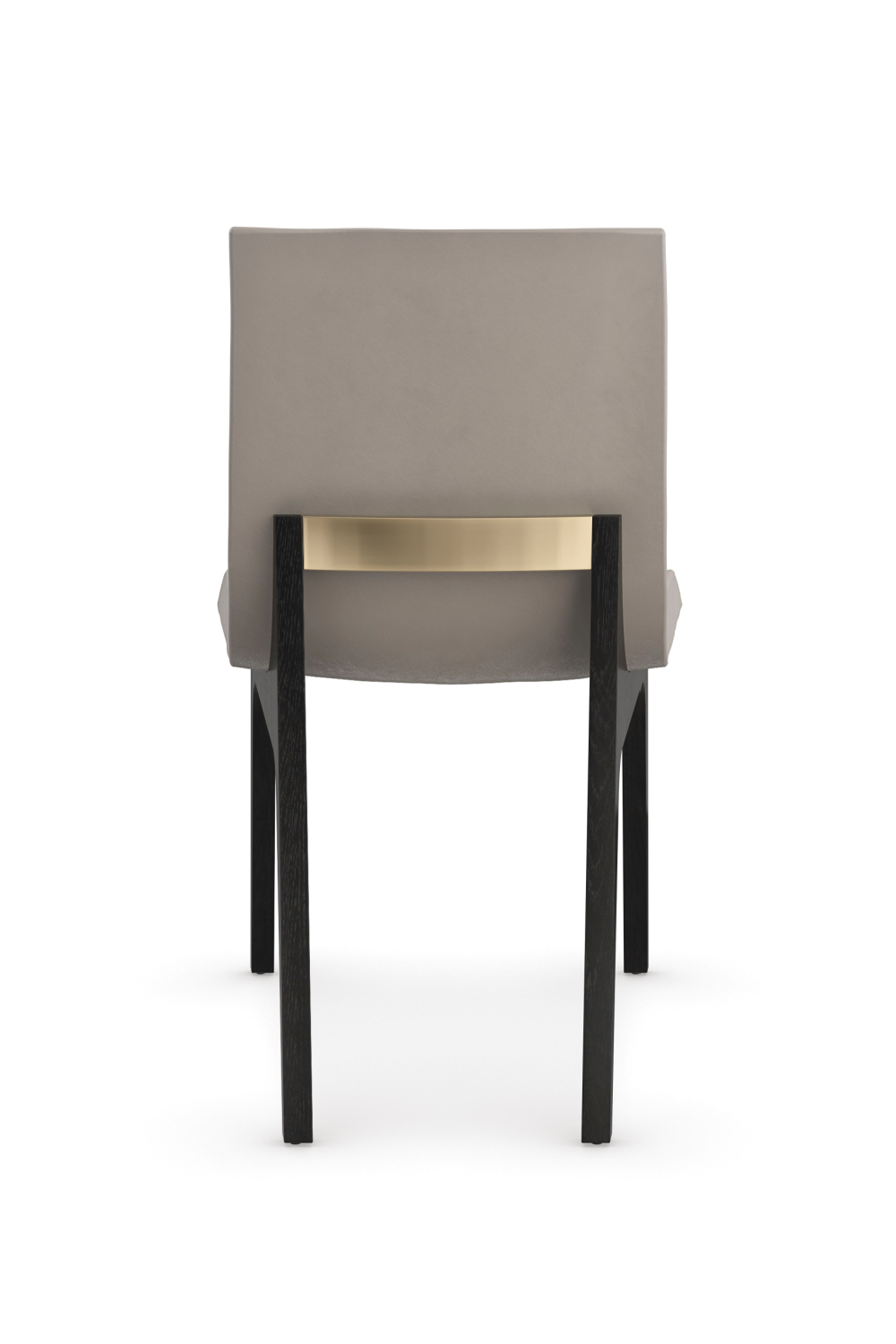 Taupe Leather Dining Chair | Caracole Starr | Caracole.eu.com