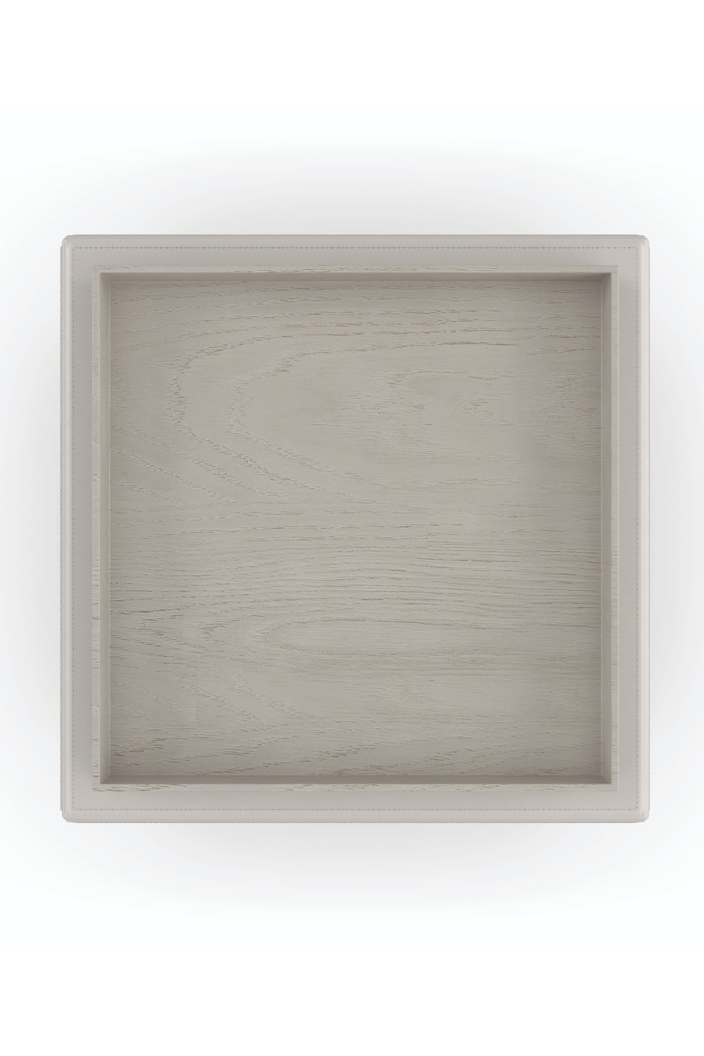 Taupe Leather Side Table | Caracole Bindi | Caracole.eu.com