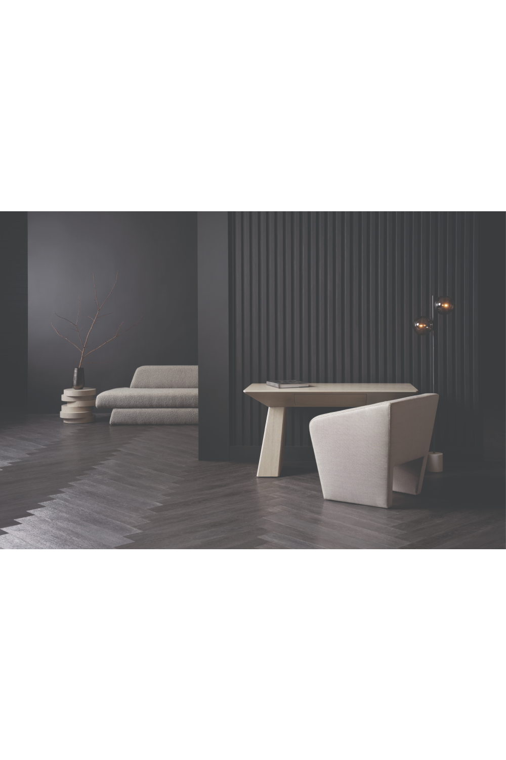 Stacked Oak Discs Side Table | Caracole Rona | Caracole.eu.com