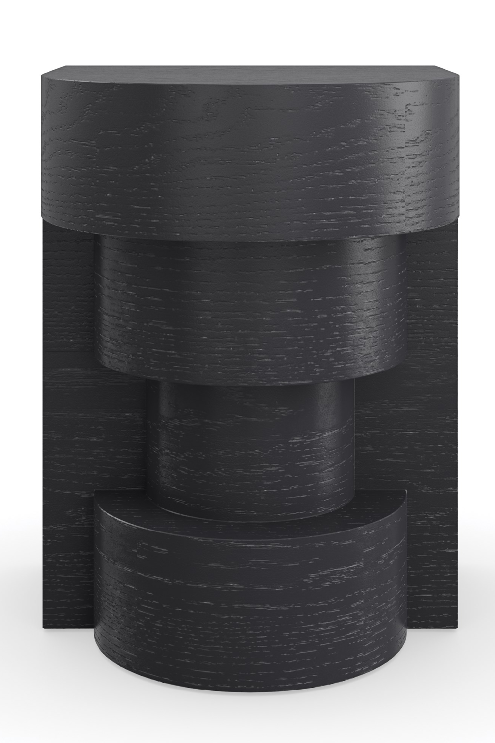 Black Sculptural Side Table | Caracole Sam | Caracole.eu.com