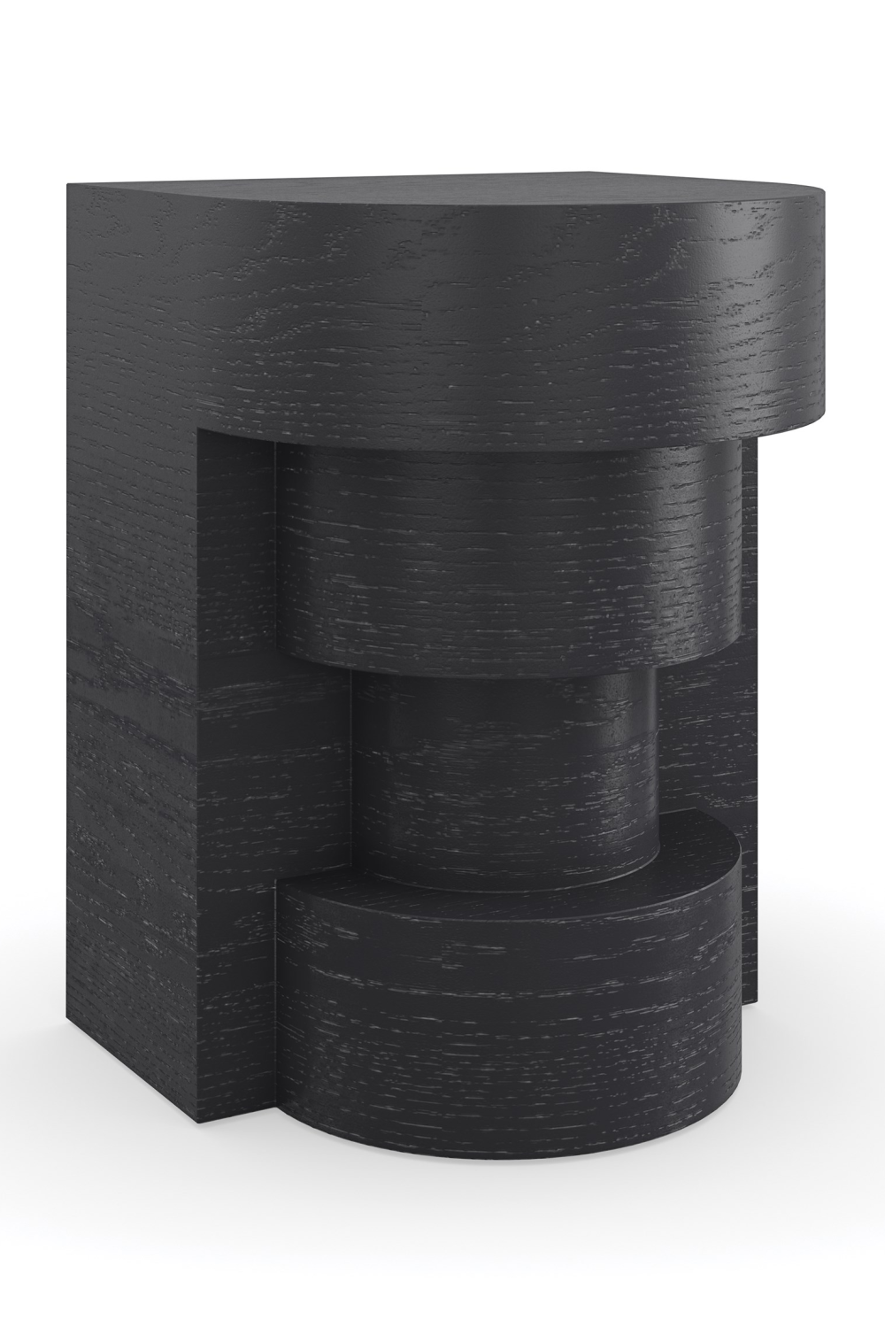 Black Sculptural Side Table | Caracole Sam | Caracole.eu.com