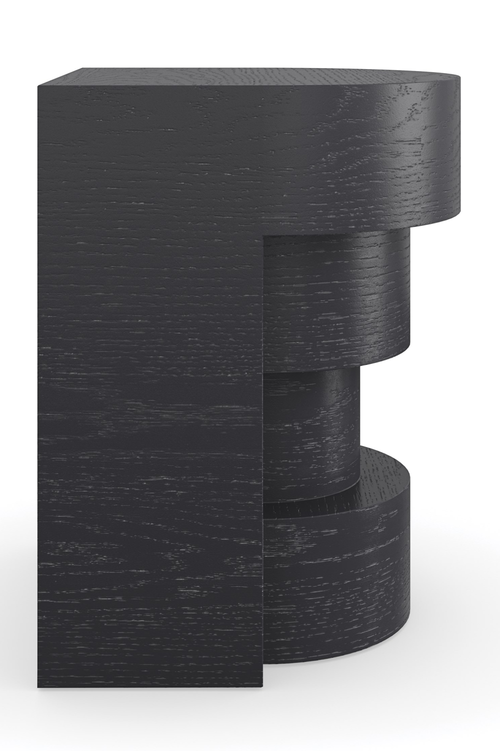 Black Sculptural Side Table | Caracole Sam | Caracole.eu.com