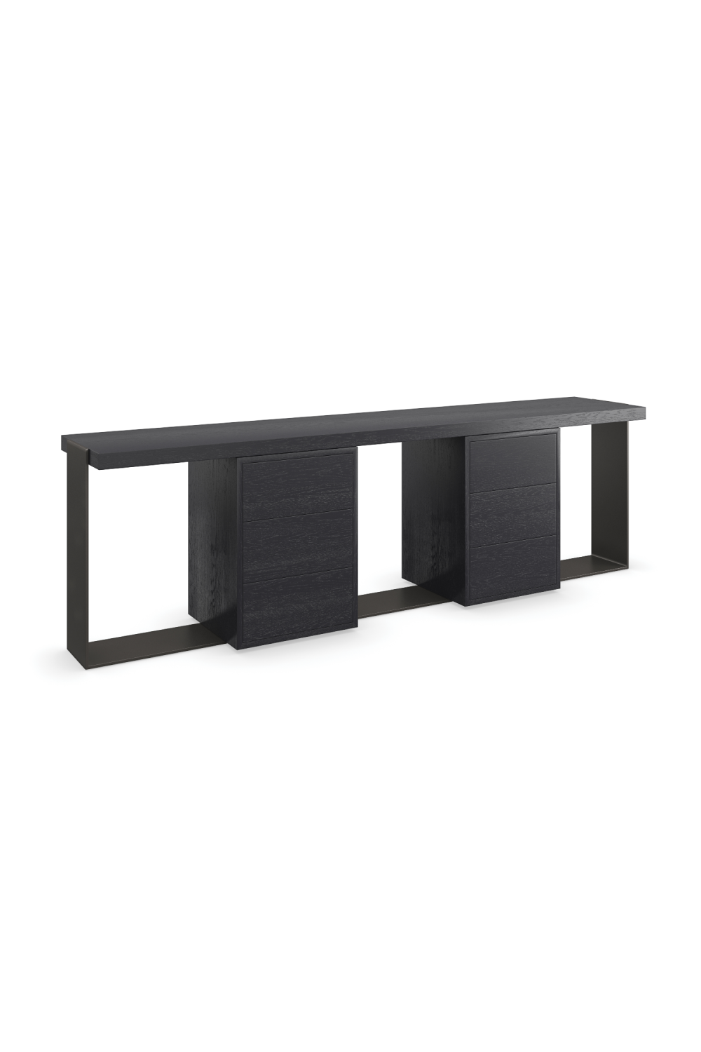 Black 6-Drawer Media Unit | Caracole Gabby | Caracole.eu.com