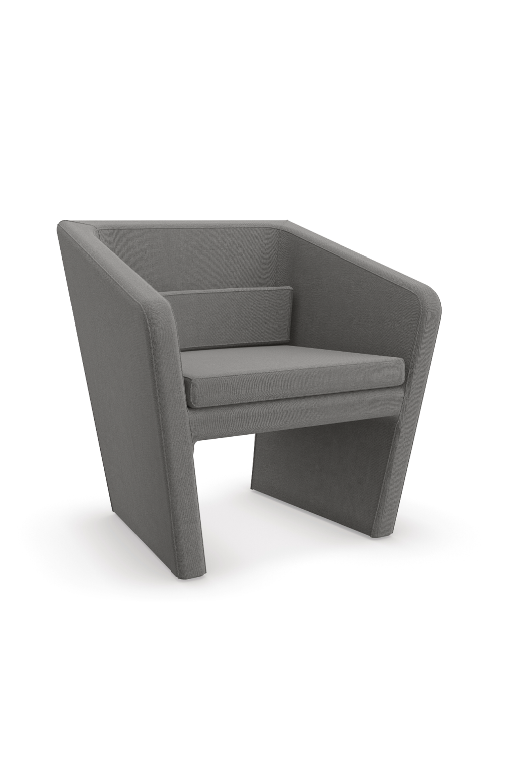 Gray Linen Occasional Chair | Caracole Flyn | Caracole.eu.com