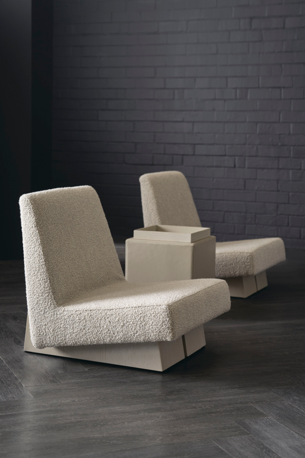 Gray Bouclé Modern Accent Chair | Caracole Indi | Caracole.eu.com