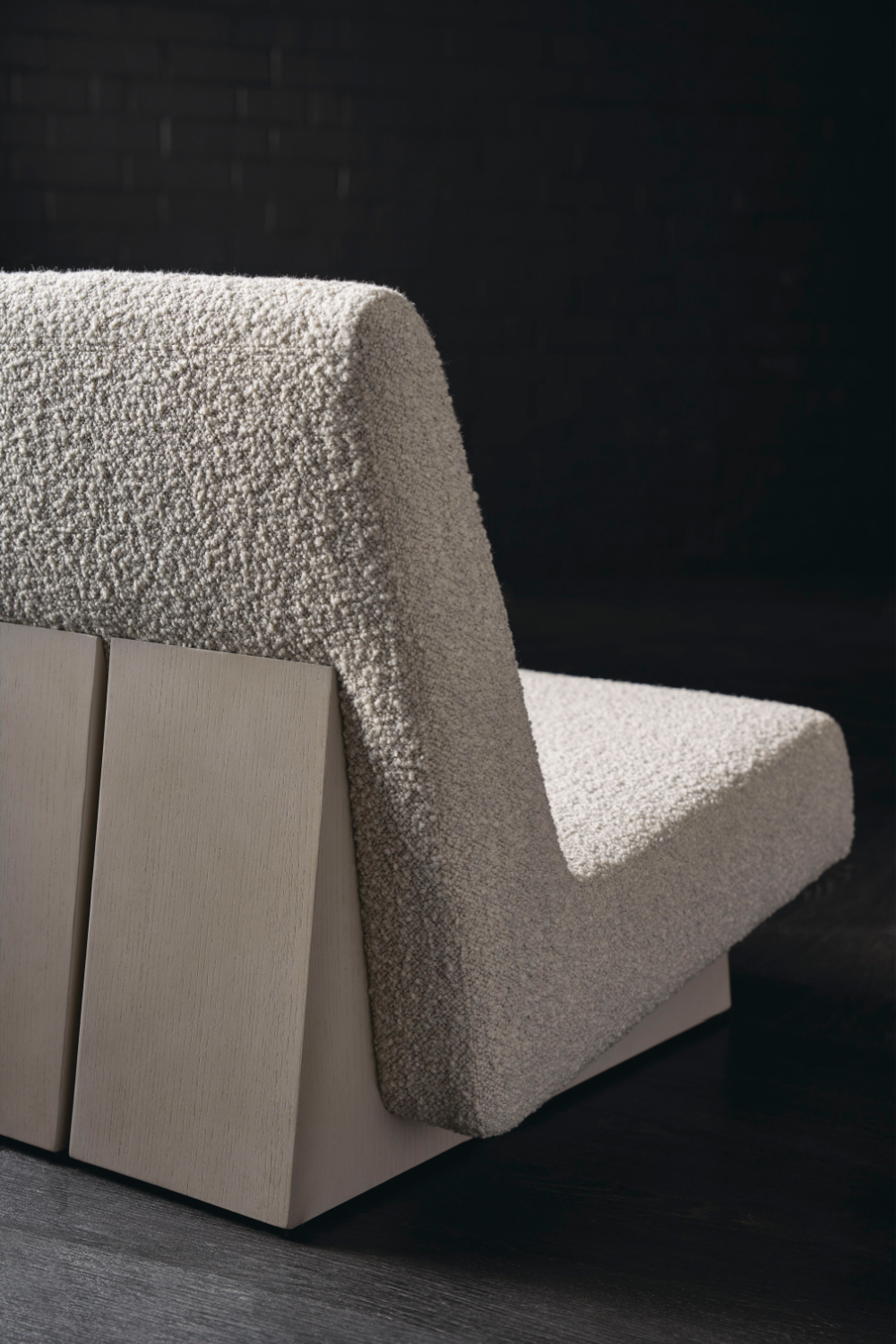 Gray Bouclé Modern Accent Chair | Caracole Indi | Caracole.eu.com