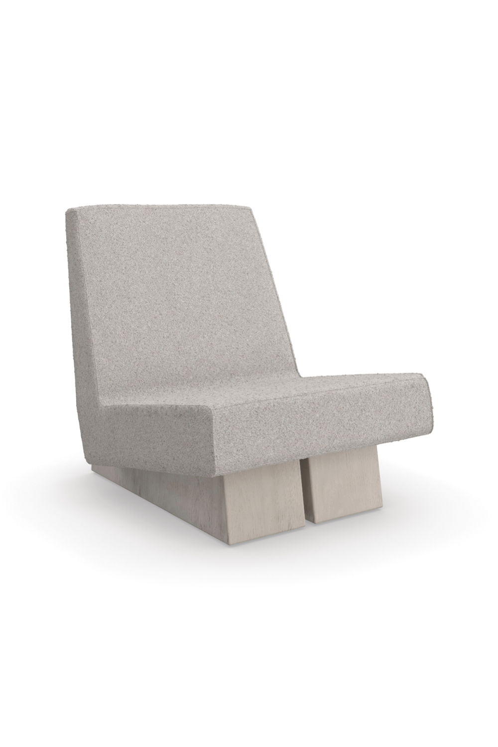 Gray Bouclé Modern Accent Chair | Caracole Indi | Caracole.eu.com
