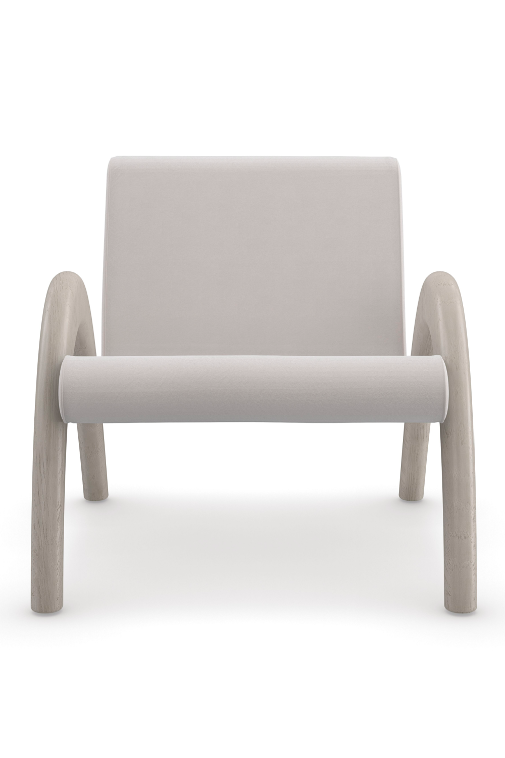 Taupe Velvet Accent Chair | Caracole Coco | Caracole.eu.com