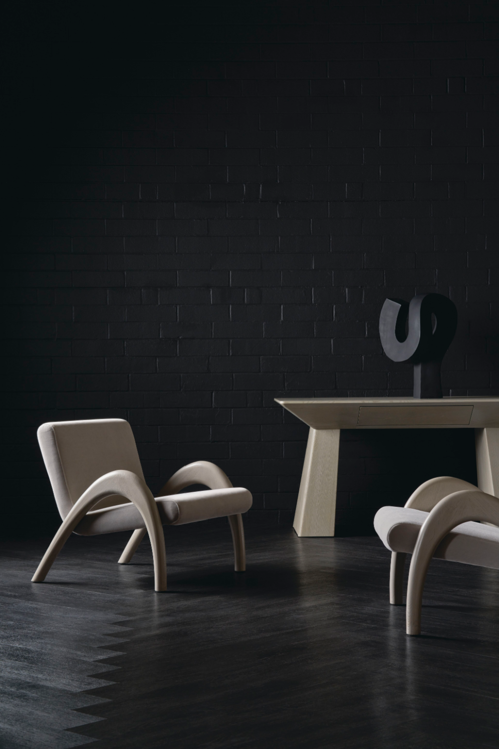 Taupe Velvet Accent Chair | Caracole Coco | Caracole.eu.com