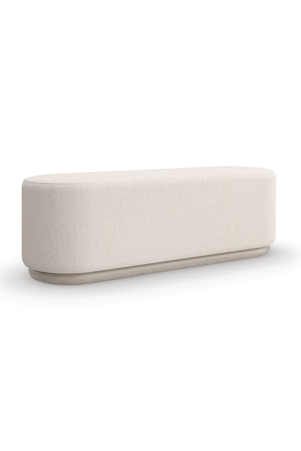 Bouclé Oval Bench | Caracole Asha | Caracole.eu.com