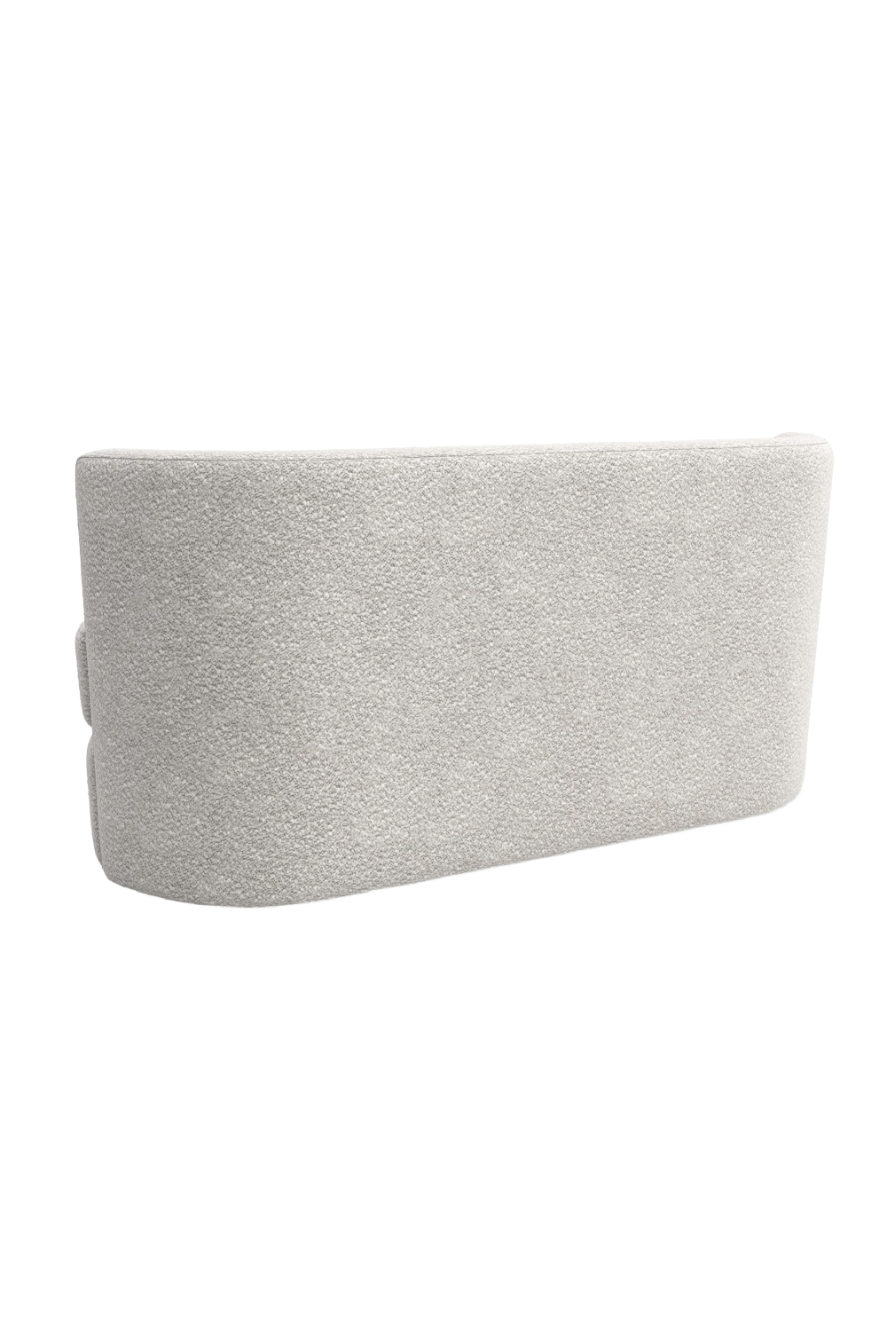 White Bouclé Bench | Caracole Etta | Caracole.eu.com