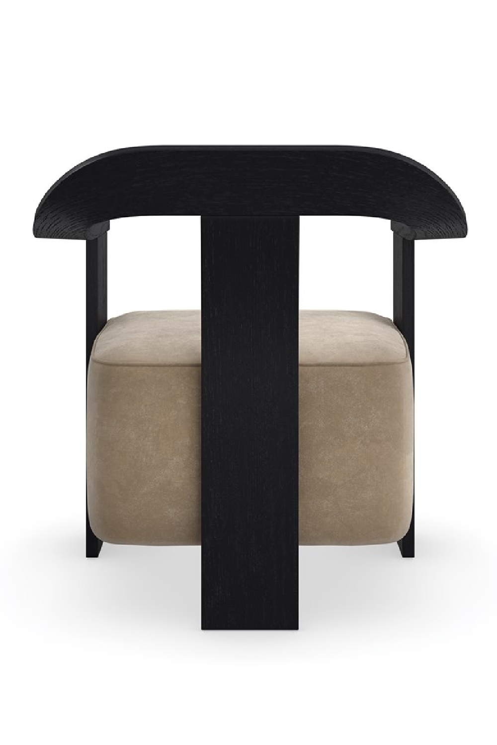 Brown Suede Seat Accent Chair | Caracole Luca | Caracole.eu.com