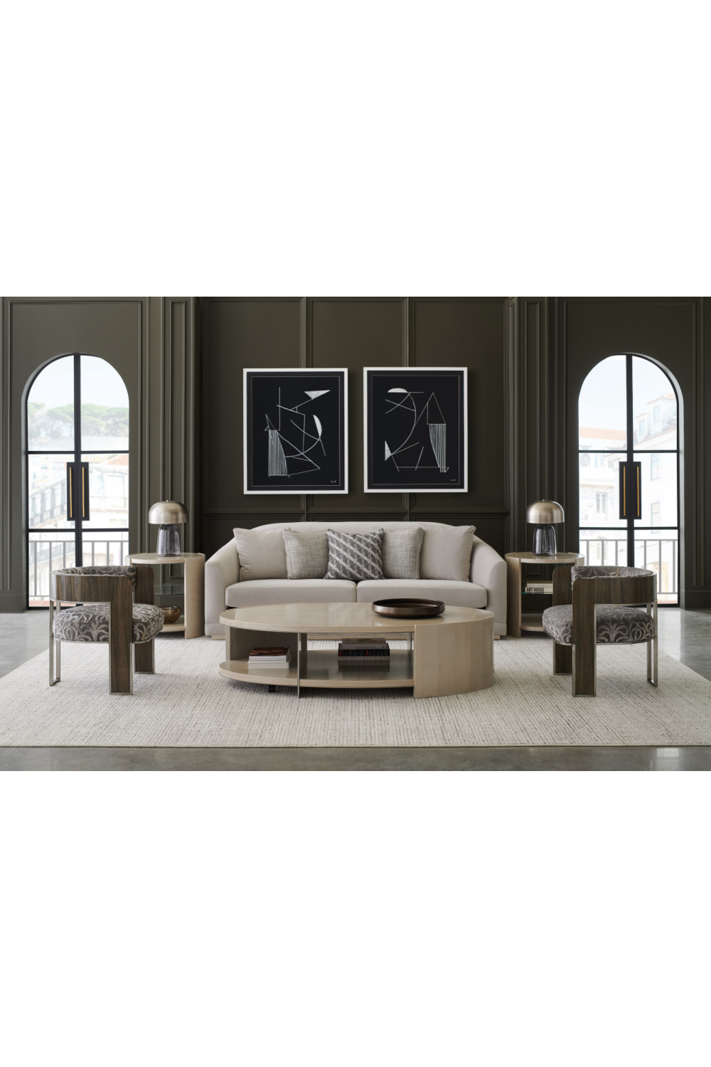 Curved Modern Accent Chair | Caracole Streamliner | Caracole.eu.com