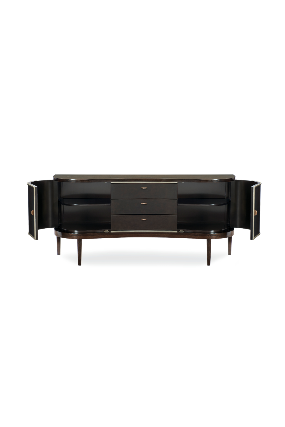 Dark Curved Sideboard | Caracole Moderne | Caracole.eu.com