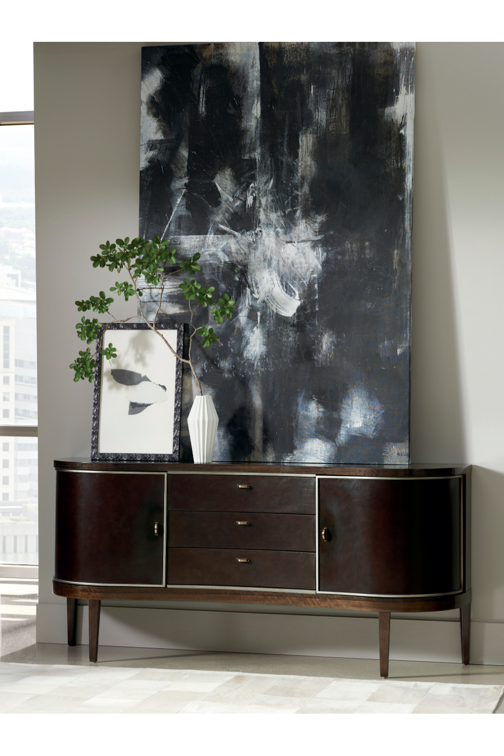 Dark Curved Sideboard | Caracole Moderne | Caracole.eu.com