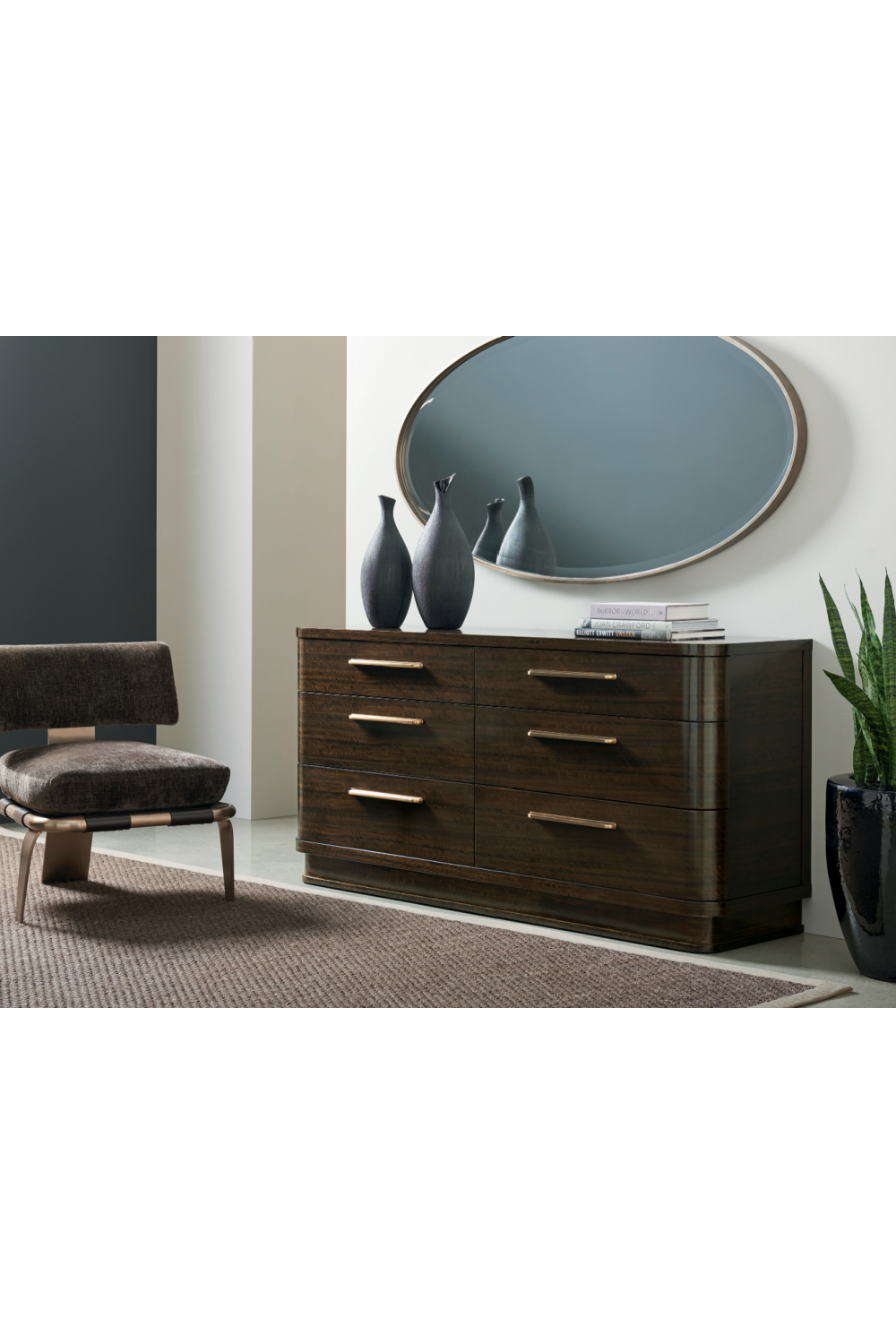 Dark Brown Wooden Dresser | Caracole Streamline | Caracole.eu.com