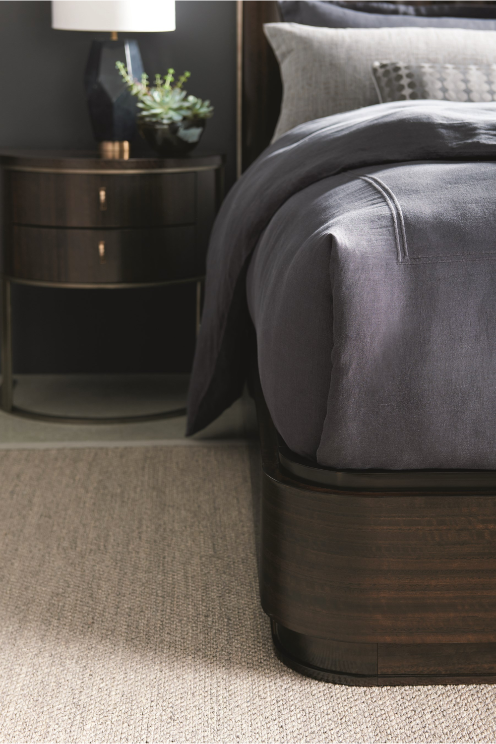 Semi-Circular Nightstand | Caracole Moderne | Caracole.eu.com