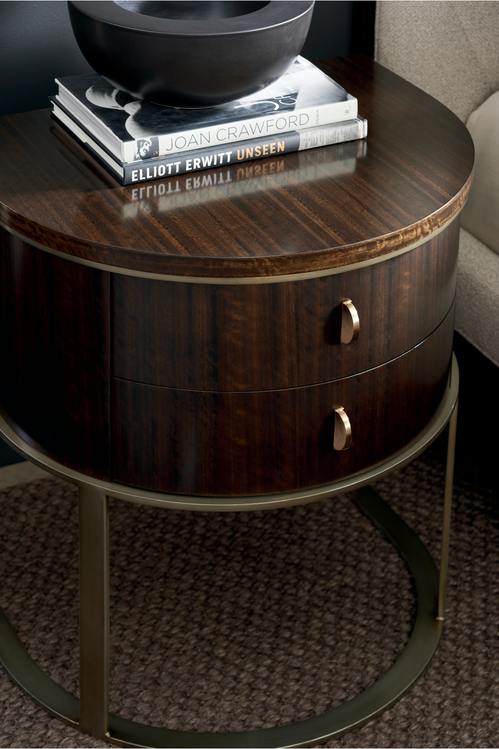 Semi-Circular Nightstand | Caracole Moderne | Caracole.eu.com