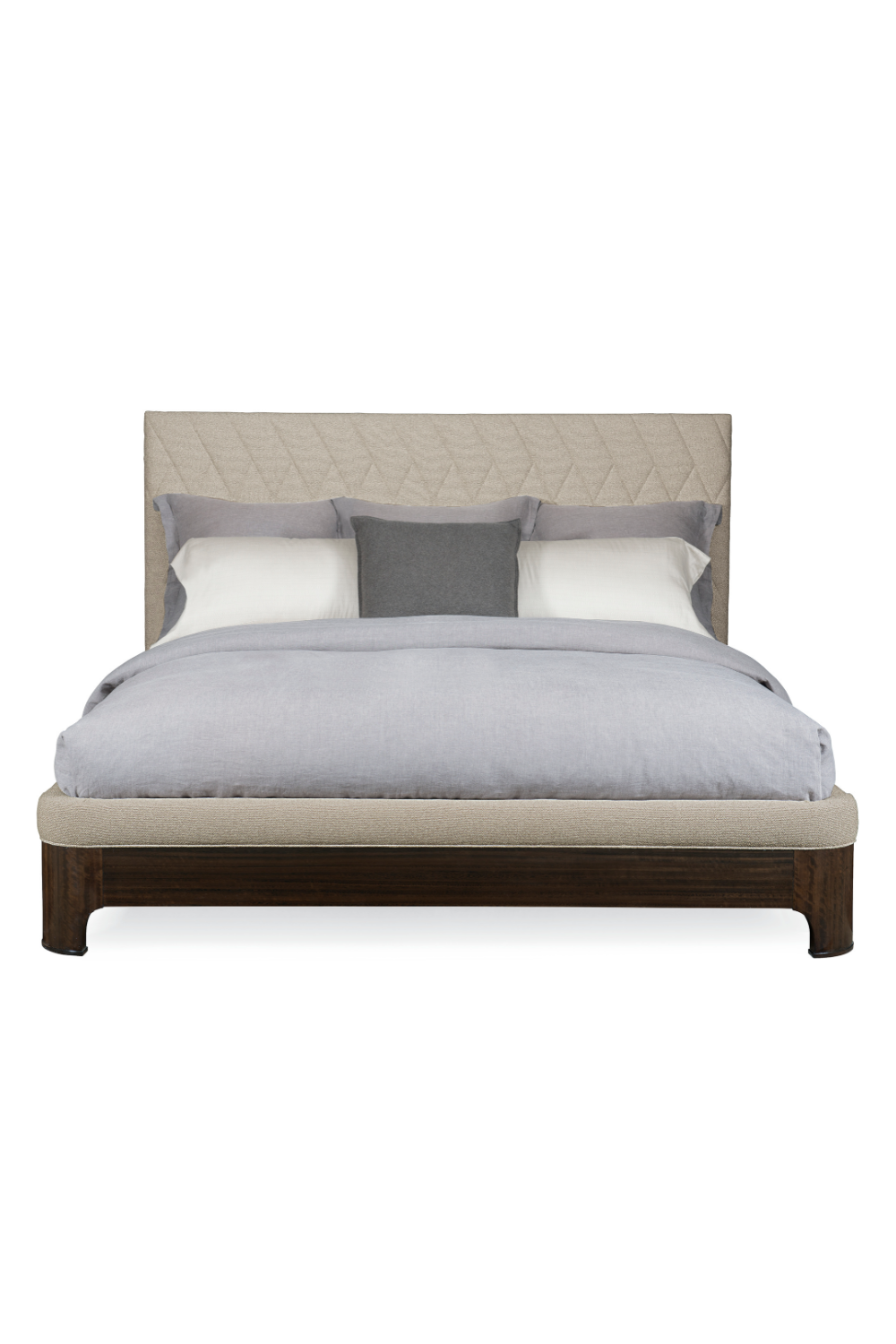 Neutral-Toned Quilted Bed | Caracole Moderne | Caracole.eu.com