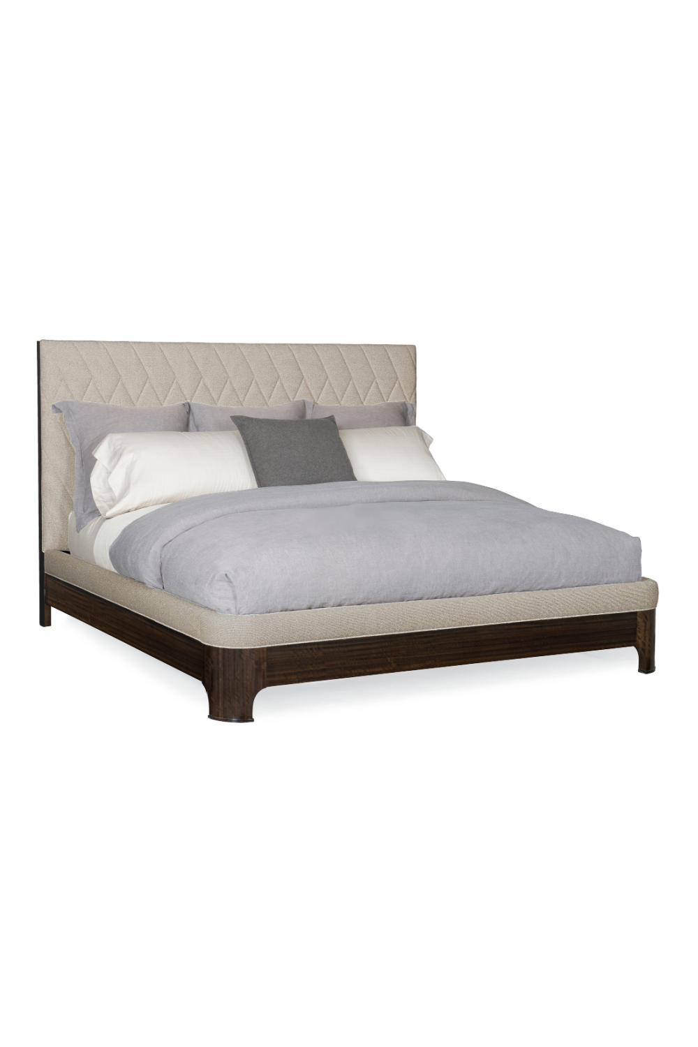 Neutral-Toned Quilted Bed | Caracole Moderne | Caracole.eu.com