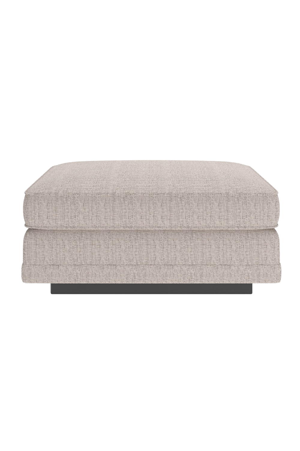 Beige Woven Ottoman | Caracole Fusion | Caracole.eu.com