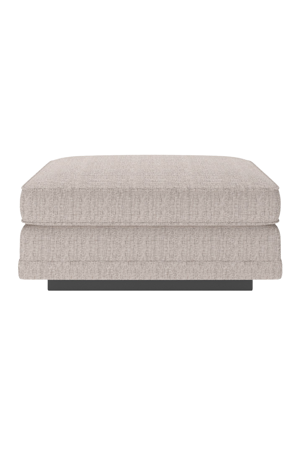 Beige Woven Ottoman | Caracole Fusion | Caracole.eu.com