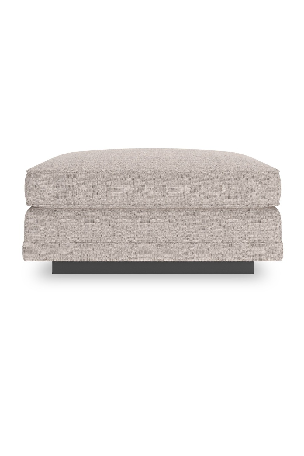 Beige Woven Ottoman | Caracole Fusion | Caracole.eu.com