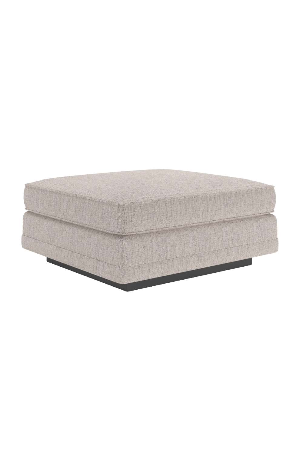 Beige Woven Ottoman | Caracole Fusion | Caracole.eu.com