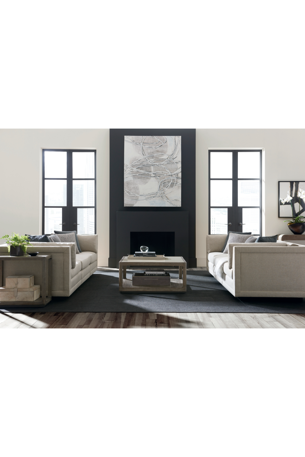 Gray Modern Sectional Sofa | Caracole Fusion | Caracole.eu.com