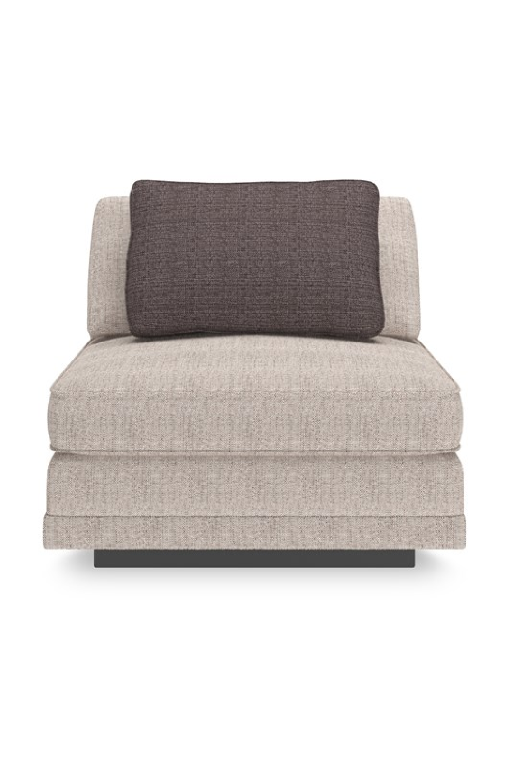 Beige Armless Chair | Caracole Fusion | Caracole.eu.com