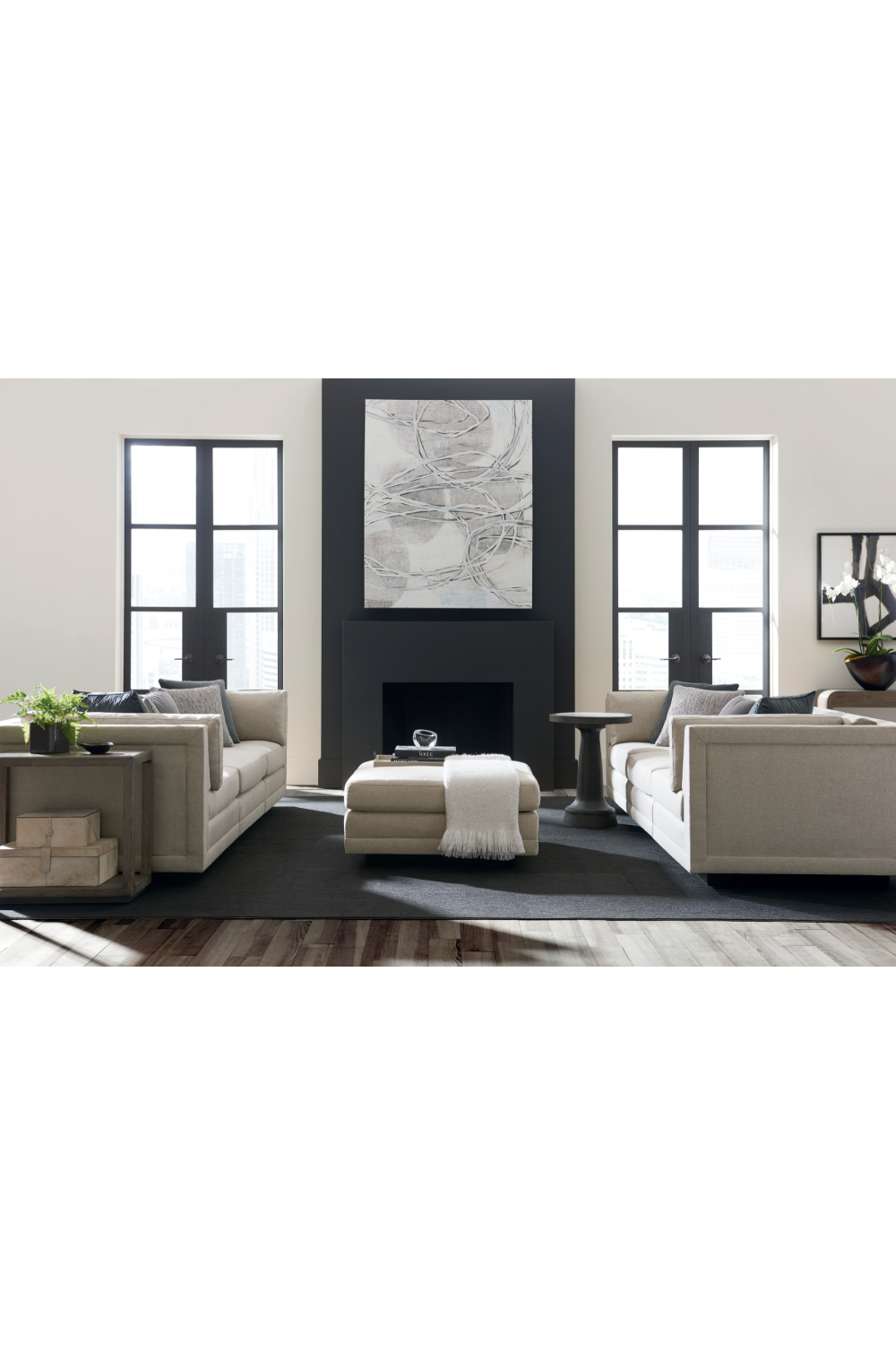 Neutral-Toned Sectional Sofa | Caracole Fusion | Caracole.eu.com