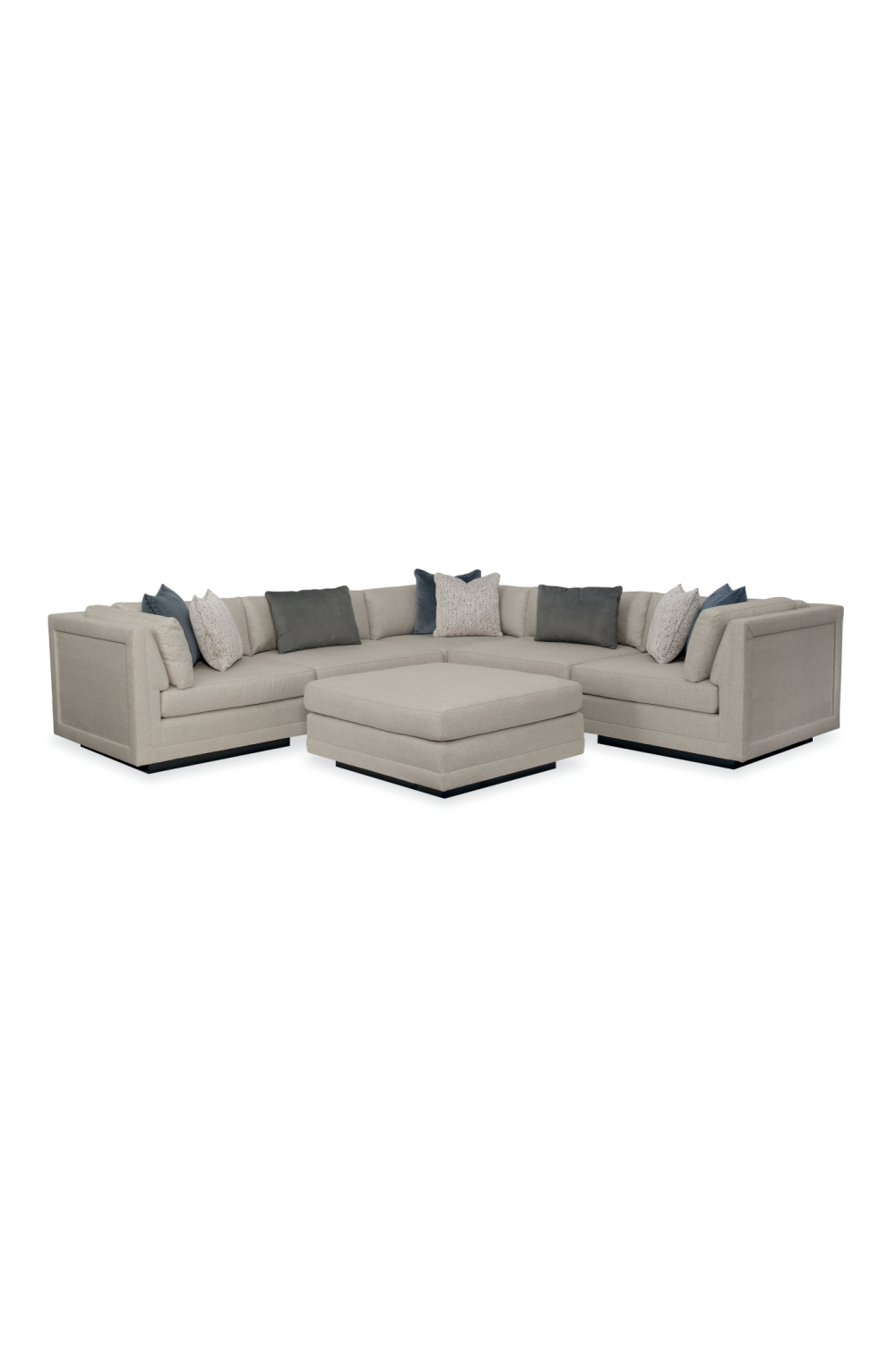 Neutral-Toned Sectional Sofa | Caracole Fusion | Caracole.eu.com