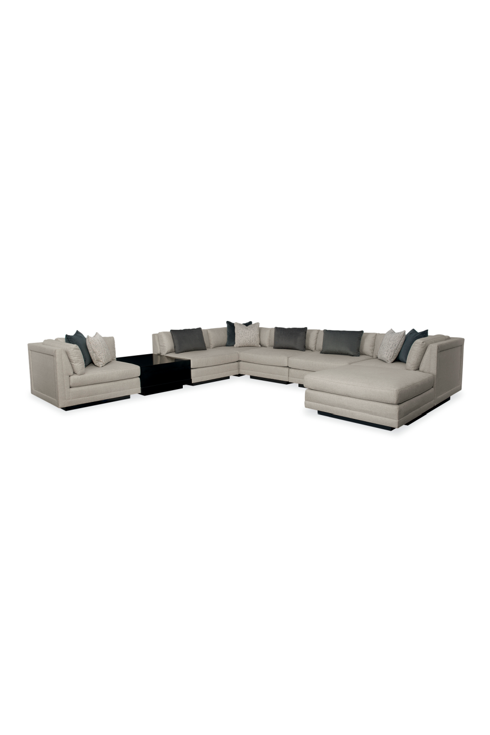 Neutral-Toned Sectional Sofa | Caracole Fusion | Caracole.eu.com