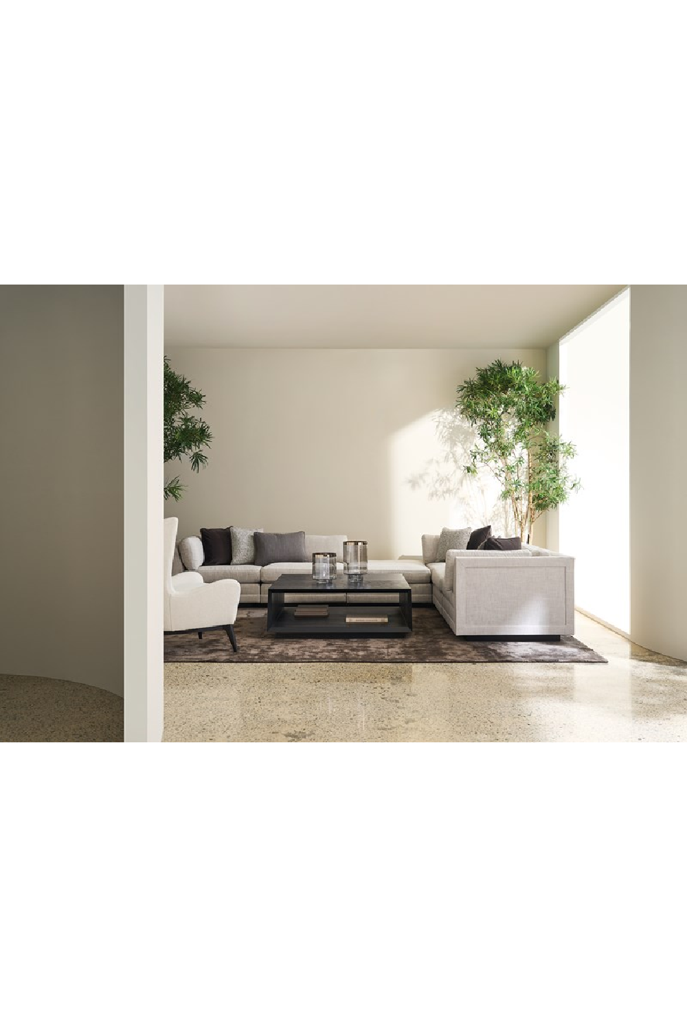 Beige Corner Sofa | Caracole Fusion | Caracole.eu.com