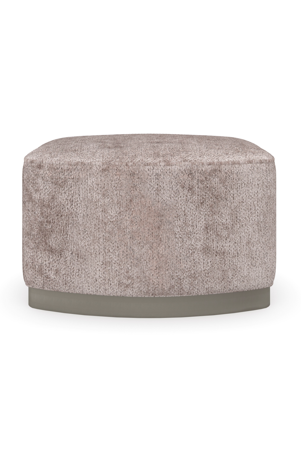 Gray Velvet Ottoman | Caracole Small Wonder | Caracole.eu.com