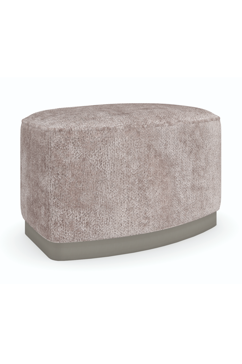 Gray Velvet Ottoman | Caracole Small Wonder | Caracole.eu.com