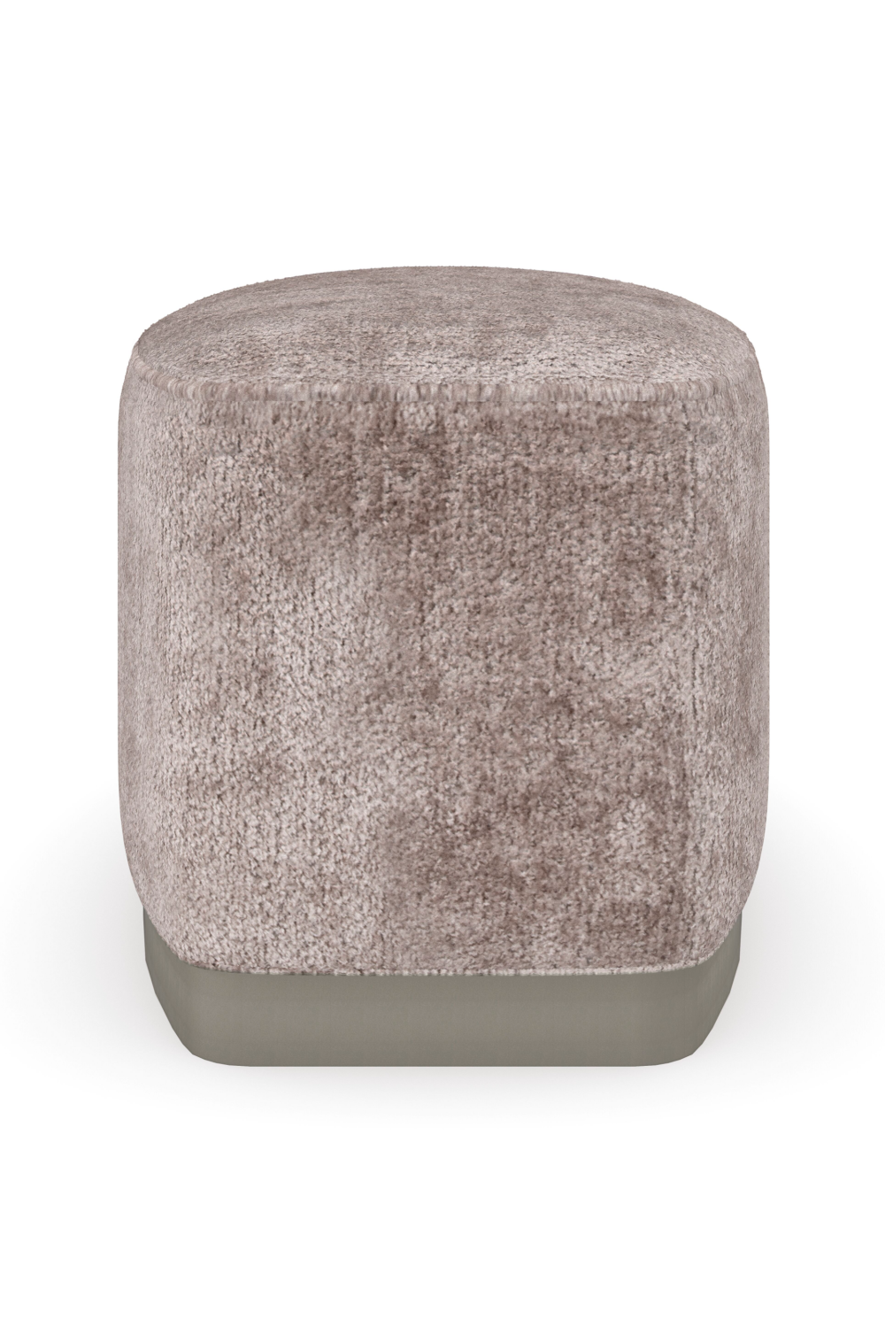 Gray Velvet Ottoman | Caracole Small Wonder | Caracole.eu.com