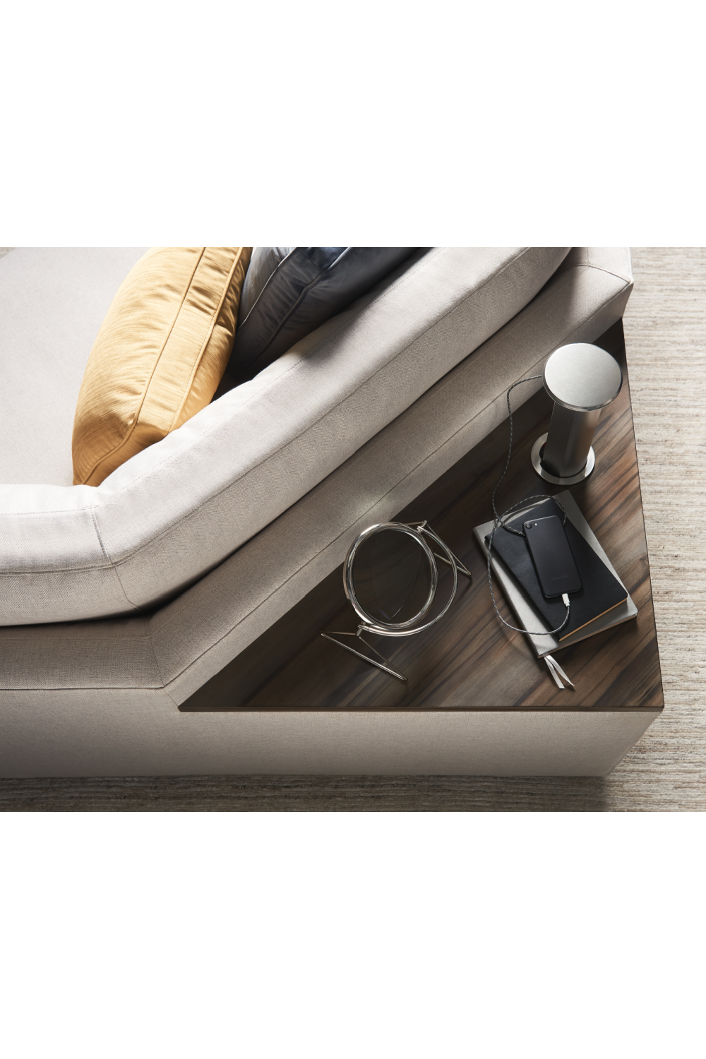 Neutral-Toned Sectional Sofa | Caracole I'm Shelf-Ish | Caracole.eu.com