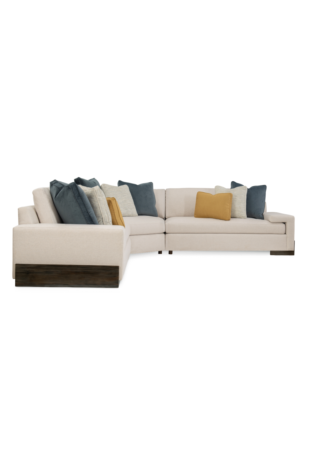 Neutral-Toned Sectional Sofa | Caracole I'm Shelf-Ish | Caracole.eu.com
