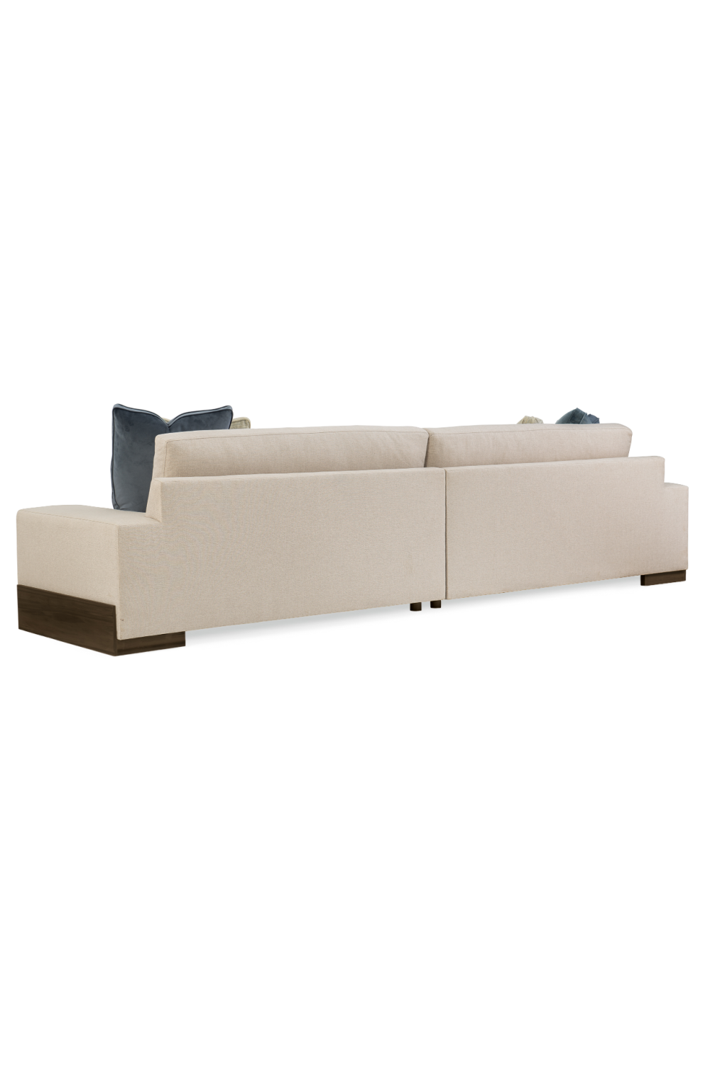 Neutral-Toned Sectional Sofa | Caracole I'm Shelf-Ish | Caracole.eu.com