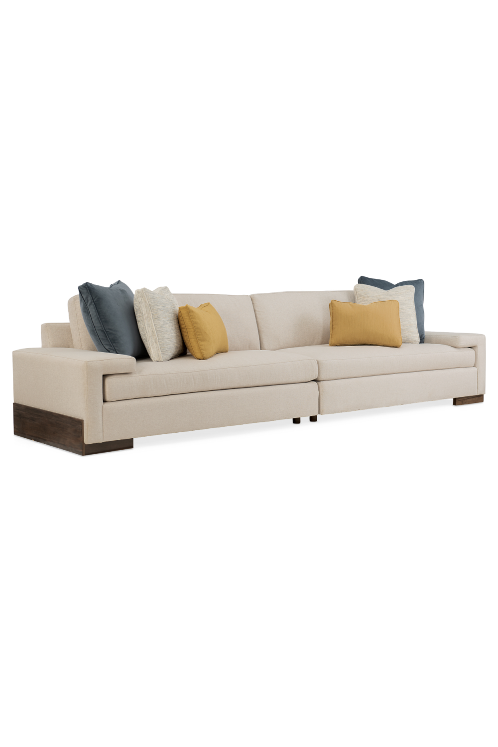 Neutral-Toned Sectional Sofa | Caracole I'm Shelf-Ish | Caracole.eu.com