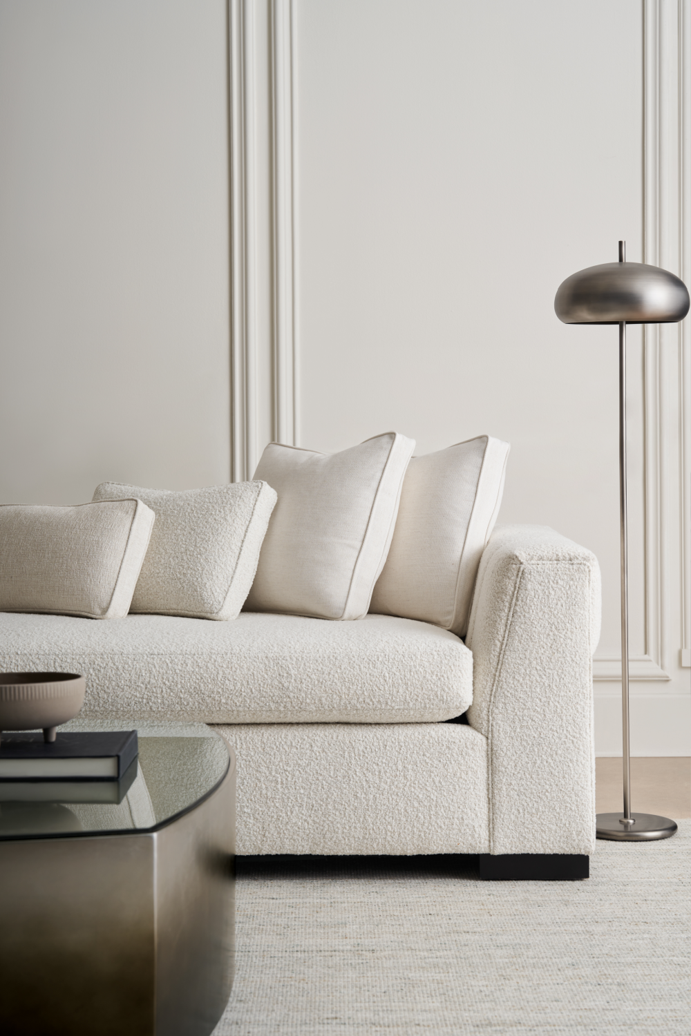 White Modern Sectional Sofa | Caracole Edge | Caracole.eu.com