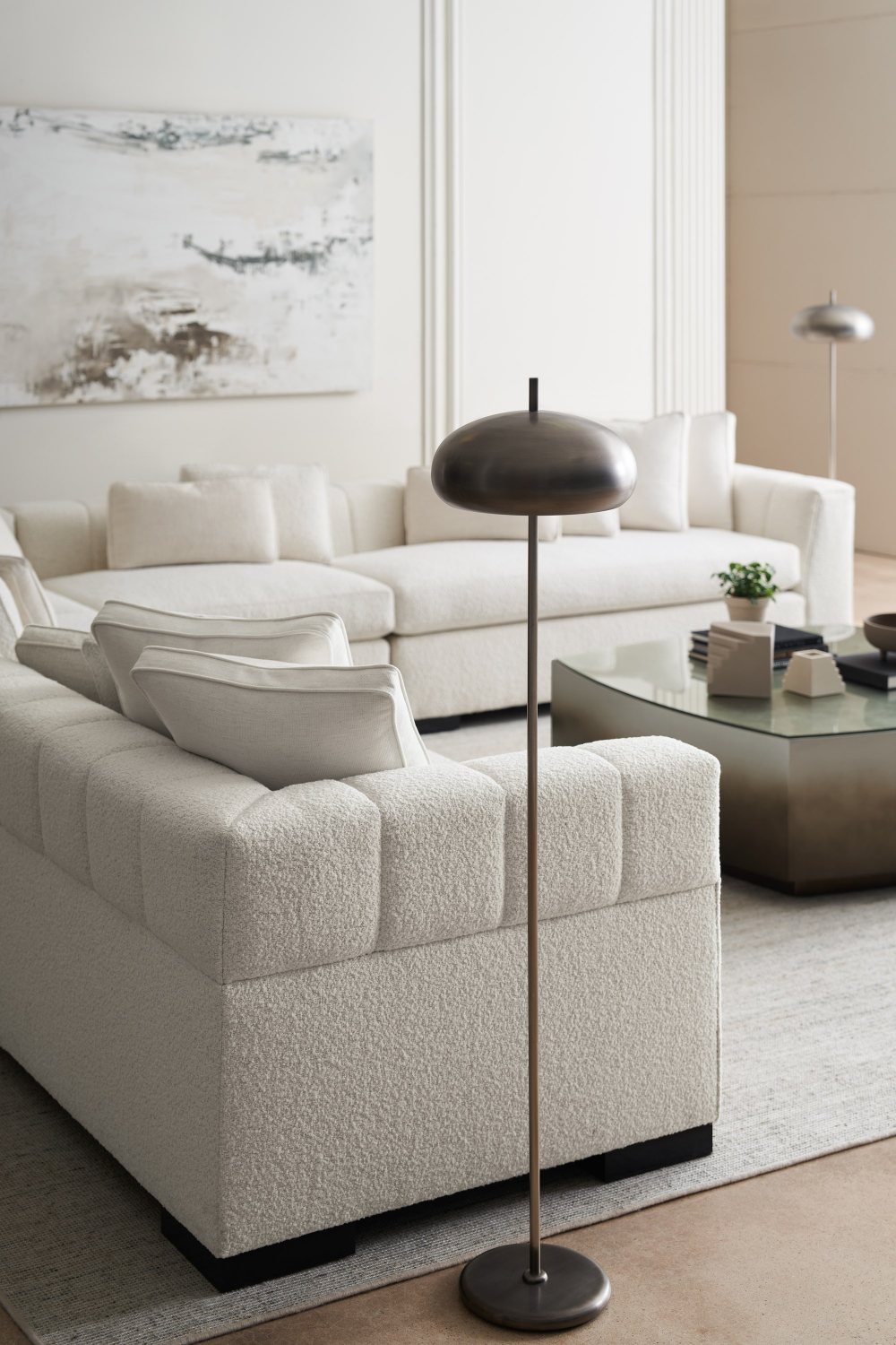 White Modern Sectional Sofa | Caracole Edge | Caracole.eu.com